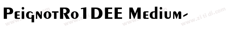 PeignotRo1DEE Medium字体转换